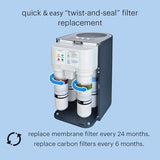 Brondell RF-20 Water Filter Replacement for Circle, Sediment and Carbon Block, Under Sink Reverse Osmosis Filtration System, Lasts 6 Months