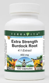 Extra Strength Burdock Root 4:1 Extract - 450 mg (100 Capsules, ZIN: 511254) - 2 Pack