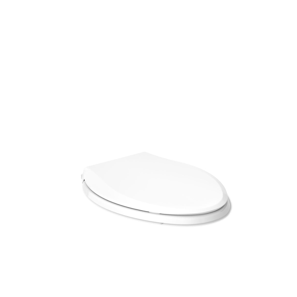 KOHLER 4636-RL-0 Cachet ReadyLatch Elongated Slow Close Toilet Seat Quiet Lid, Contoured Grip-Tight Bumpers Installation Hardware, Apartment Essentials, White