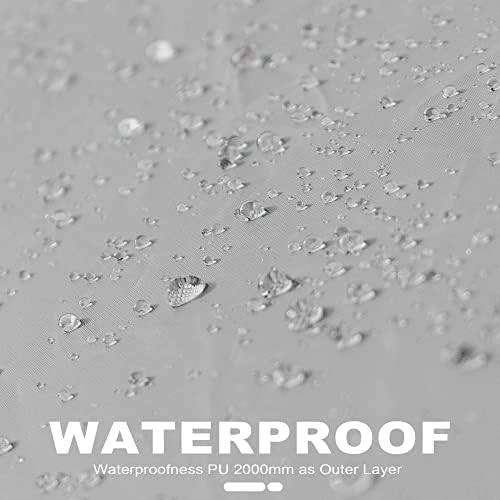 8 Person Tent for Camping, Waterproof Windproof Family Tent with Rainfly, Divided Curtain Design for Privacy Space, Portable with Carry Bag