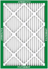 Filterbuy 16x20x1 Air Filter MERV 8 Dust Defense (4-Pack), Pleated HVAC AC Furnace Air Filters Replacement (Actual Size: 15.50 x 19.50 x 0.75 Inches)