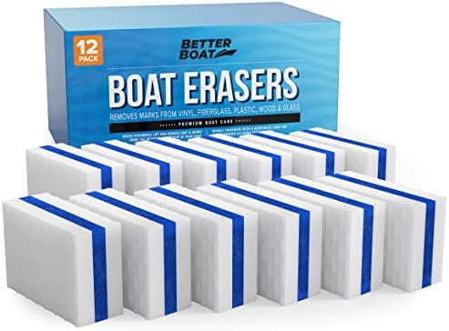 Premium Boat Scuff Erasers, Boating Accessories for Cleaning, Gift for Pontoon, Fishing, Jon Boats, Decks, Vinyl and Hull Cleaner, Gadgets for Men and Women