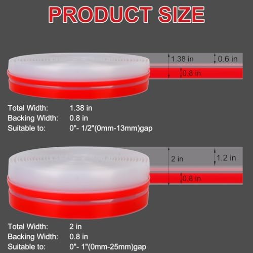 T-Shaped Clear Silicone Seal Strip for Door & Windows Gaps,Weather Stripping Door Seal Strip，20Ft Door Draft Stopper for Side of Door