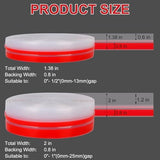 T-Shaped Clear Silicone Seal Strip for Door & Windows Gaps,Weather Stripping Door Seal Strip，20Ft Door Draft Stopper for Side of Door