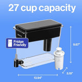 Brita UltraMax Large Water Dispenser with Standard Filter, BPA-Free, Reduces Copper, Cadmium and Mercury Impurities, Lasts 2 Months or 40 Gallons, 27-Cup