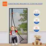 MAGZO Magnetic Screen Door Side Opening, Fits Door Size 36 x 80 Inch, Actual Mesh Size 38" x 81", Fiberglass Net Screen with Strong Magnet for Doorway, Gray