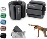 Weighted Bangles – Adjustable Ankle and Wrist Weights for Women & Men – Set of Ankle Weights 2 lbs (1 lb Each Wrist Weight) | Weighted Arm Bands for Pilates, Yoga, Running & Walking
