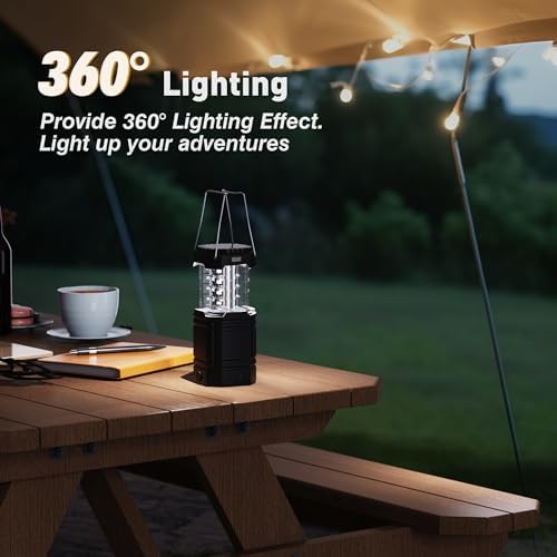 3000mAh Large Capacity Hand Crank Solar Camping Lantern, Portable Ultra Bright LED Torch, 23-26 Hours Running Time, USB Charger, Electronic Lantern for Outdoor