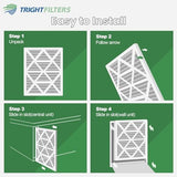 12x12x1 Air Filter 6 Pack, Durable MERV 8 Pleated Home HVAC AC Furnace Filters, Lightweight Compact Air Conditioner Filter Replacement