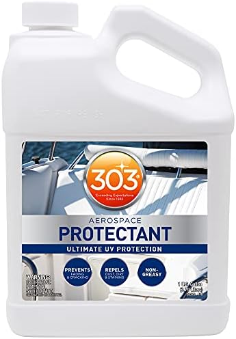 303 Products Marine Aerospace Protectant Spray – UV Protection, Repels Dust, Dirt, & Staining, Matte Finish, Restores Like-New Appearance, Outdoor Patio & Boat Cleaning Supplies 1 Gallon