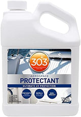 303 Products Marine Aerospace Protectant Spray – UV Protection, Repels Dust, Dirt, & Staining, Matte Finish, Restores Like-New Appearance, Outdoor Patio & Boat Cleaning Supplies 1 Gallon