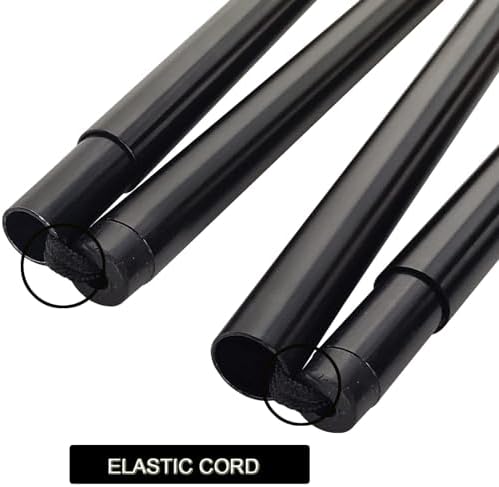 Aventik Fold-able Wading Staff Water Depth Safety Warning Sign Coated Stainless Steel Core T7075 Aluminum Body Corrosion Resistance