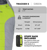 Teton 20F and 5F Degree Sleeping Bag; Lightweight, Warm Weather Mummy Sleeping Bags for Adults and Kids, Camping, Backpacking, Hiking