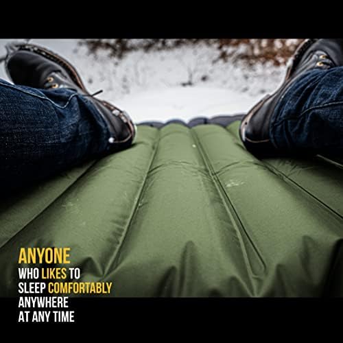 ZOOOBELIVES Extra Thickness | Wide Plus Sleeping Pad with Built-in Pump, Inflatable Camping Mattress of Ultimate Comfort for Car Camping, Tent, and Backpacking, Lightweight & Compact – Airlive2000P