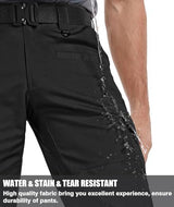 Men's Cargo Work Pants Ripstop Water Resistant Hiking Tactical Military Army Pants with Multi Pockets