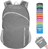 35L Foldable Waterproof Backpack For Outdoor Sports Travel Inside Wet Clothes Compartment Packable For Multiple