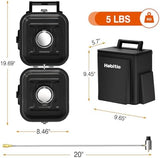 2-Burner Camping Stove Foldable, Portable Propane Camp Stove with 16000 BTU Adjustable Burners and Piezo Ignition, Folding Stove with Carry Bag & Handle for Camping, Tailgating, Backyard BBQ - Red