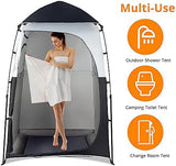 VINGLI 6.8FT Shower Tent, Large Instant Pop Up Shelter with Mesh Floor & Carrying Bag, Privacy Changing Room Tent for Toilet, Camping, Dressing, Lightweight & Sturdy, Easy Set Up