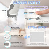 40FT Kerf Weather Stripping Door Seal Soundproof Weather Strips Seal Strip for Door Frame Exterior Weather Stripping (40FT,White,4 Gaskets)