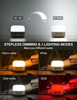 LED Camping Lantern Rechargeable 1000LM, Up to 300H Running Time Camping Tent Light, 6700mAh Emergency Light for Hurricane, Power Outages, Home, Hiking, Water-Resistant