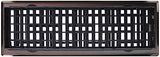 Decor Grates AJH414-RB Oriental Floor Register, 4x14 Inches, Rubbed Bronze Finish