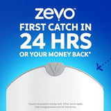 Zevo 4 Flying Insect Traps & 4 Cartridges - Plug In Fly Trap & Indoor Bug Catcher for Gnats, House & Fruit Flies - Mess-Free - Use in Any Room - Uses Blue & UV Light (4 Plug In Devices & 4 Cartridges)