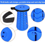 Fishboy Upgraded Collapsible Stool, 400lbs Max Weight, Lightweight But Sturdy, Portable Retractable Folding Telescoping Foldable Camping Stool for Adults Outdoor Fishing Hiking Gardening Travel BBQ