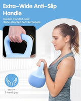 Soft Kettlebell - Cushioned Impact-Resistant Base and Anti-Slip, Kettle bell Anti-Slip Grip Weight for Home Workouts, Safe Strength Training Kettlebells Sets for Women & Men, With Non-slip Gloves