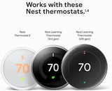 Google Nest Temperature Sensor (2nd Gen) - Room Comfort Sensor with Scheduling - Works with The Nest Learning Thermostat (3rd and 4th Gen) and Nest Thermostat E - Porcelain, White