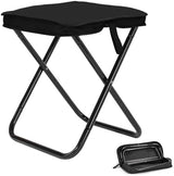 Heavy Duty 16" Folding Stool - 440LB Capacity Lightweight Aluminum Alloy, 2.08lbs Collapsible Camping Chair for Outdoor, BBQ, Travel