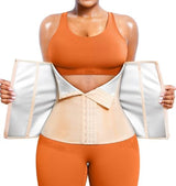 TrainingGirl Waist Trainer for Women Lower Belly Waist Trimmer Corset Tummy Wrap Workout Sweat Belt Band Sports Sauna Suit