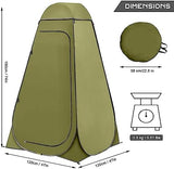 BRIAN & DANY Pop Up Shower Tent, Portable Privacy Camping Changing Tent, Camp Toilet Bathroom Pod with Rain Shelter & Windows, UPF 50+ & Waterproof, 47.2" x 47.2" x 74.8"