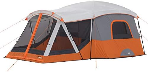 CORE Tent for Family Camping | 10 Person / 11 Person / 12 Person Large Multi Room Cabin Tents for Car Camping & Outdoor Adventures