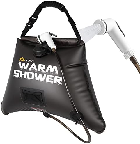 Solar Showers,3rd Generation Outdoor Shower Bag,A Model of Durability,4 Gallon/15L- Portable Shower for Camping,Camp Shower kit with hot Water.