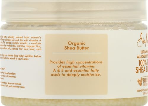 SheaMoisture All-Over Hydration for Ultra-Healing for Dry Skin 100% Raw Shea Butter 11.5 oz