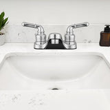 Pacific Bay Lynden Bathroom Sink Faucet - Metallic Plating Over Lightweight ABS Plastic (Chrome) - 2 Pack