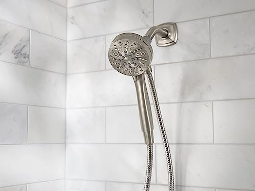 Moen 26100SRN Engage Magnetix 3.5-Inch Six-Function Handheld Showerhead with Magnetic Docking System, Spot Resist Brushed Nickel