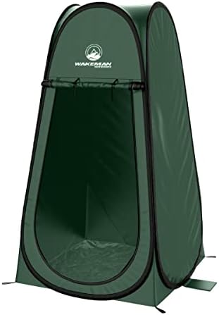 Pop Up Pod - Privacy Shower Tent, Dressing Room, or Portable Toilet Stall with Carry Bag for Camping, Beach, or Tailgate by Wakeman Outdoors
