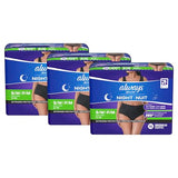 Always Discreet Adult Incontinence Overnight Underwear for Women, Small/Medium, Up to 100% Bladder Leak Protection, 48 Count (3 Packs of 16)