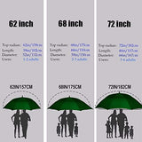 MRTLLOA 54/62/68/72 Inch Automatic Open Golf Umbrella, Extra Large Oversize Double Canopy Vented Windproof Waterproof Stick Umbrellas for Rain