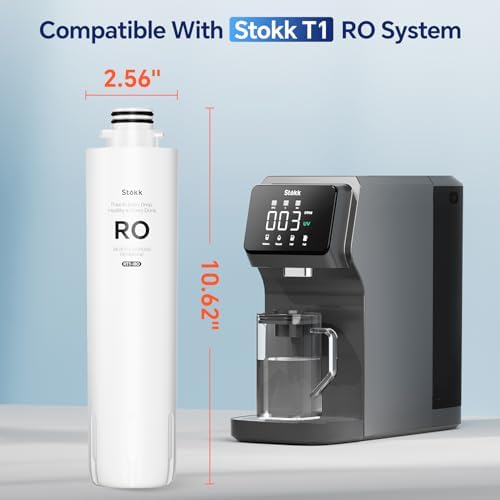 RT1-RO Filter, Replacement for T1 Countertop Reverse Osmosis Water Filter, 12-24 Month Lifetime