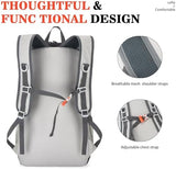Hiking Backpack,Large 35L Travel Backpacks for Men Women,Water Resistant Ultra Lightweight Foldable Packable Camping Daypack for Outdoor Sports