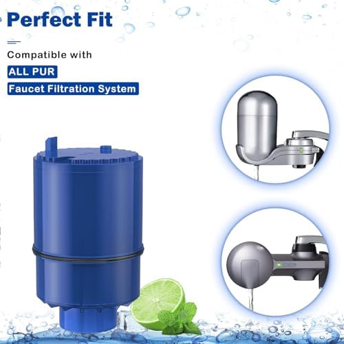 Fil-Fresh 6-Pack Water Filter Replacement for PUR, PUR PLUS Faucet Water Filtration System, NSF Certified, Replace Mineral Core Faucet Mount Water Filter
