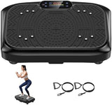 Vibration Plate Exercise Machine Lymphatic Drainage, Full Body Shaking Workout Vibrating Plate Weight Loss, 199 Adjustable Speeds 450 Lbs Capacity Fitness Platform for Women Men