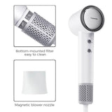 Tideway High-Speed Hairdryer Titanium Editionr with 110,000 RPM Brushless Motor – Lightweight 1.3lb, 2× Faster Drying, 59dB Low Noise, 360° Magnetic Nozzle & 4-Color LED Ring