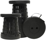 2025 Collapsible Stool Chair, Max 660lb Upgraded Folding Stool, Lightweight, Sturdy, Adjustable, Portable, Foldable Seat Stools for Outdoor Camping Fishing Hiking BBQ