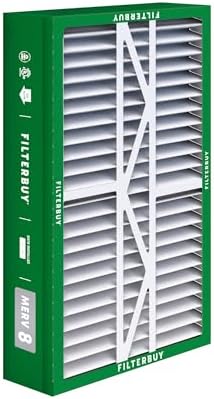 Filterbuy 17.5x27x5 Air Filter MERV 8 Dust Defense (2-Pack), Pleated HVAC AC Furnace Air Filters Replacement for Trane Perfect Fit & American Standard (Actual Size: 17.13 x 26.13 x 4.97 Inches)