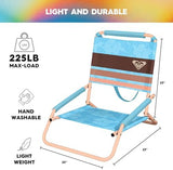 Roxy Low Beach Chair – Lightweight, Folding, and Portable Seating – Durable and Comfortable Chair for Beach Days, Camping Trips, Outdoor Concerts, Festivals, and Sporting Events
