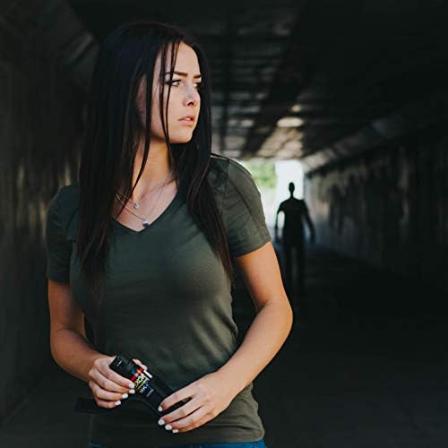 Vexor Pepper Spray Full Axis with Belt Clip for Self Defense — Maximum Police Strength, 20-Foot Range, Full Axis Capability, Flip Top Safety for Quick and Accurate Aim, Protection