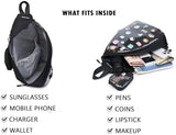 Oxford Ita Bag Kawaii Pin Display Chest Pack Single Shoulder Bag Sport Backpack Hiking Daypack, Medium